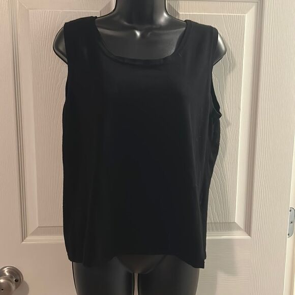 Large Black Erin London Sleeveless Blouse - Picture 1 of 3